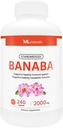 ML Naturals Standardized Banaba 2000 mg 240 Vegetable Capsules. Supports Healthy Immune System and Metabolic Function. Non-GMO, NSF-Certified & cGMP-Compliant