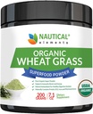 Wheatgrass Powder - USDA Certified Organic Wheat Grass Powder That Is Rich In Essential Amino Acids, Chlorophyll, Antioxidants, Fatty Acids, Minerals & Vitamins - US Grown - Vegan & Non-GMO Superfoods