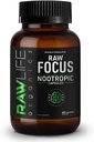 Raw Focus Nootropics Brain Boost - 30 Servings - Enhance Concentration - Boost Creativity Memory & Cognition - All Natural Formulation