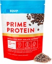 Equip Foods Prime Protein Powder | Clean, Grass Fed Beef Protein Powder | Carnivore Protein Isolate | Paleo, Keto Friendly, Gluten & Dairy Free | Helps Build & Repair Tissue | 30 Servings, Iced Coffee