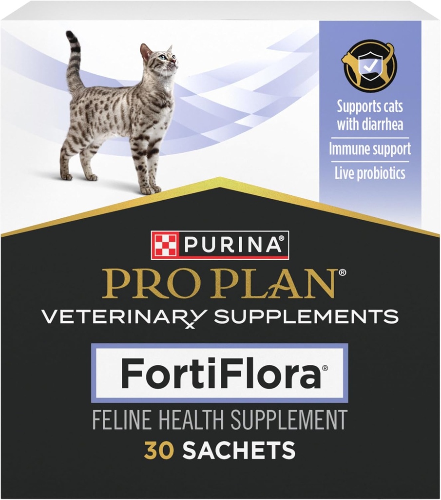 Purina Pro Plan Veterinary Supplements FortiFlora Probiotics for Cats with Diarrhea Cat Supplements