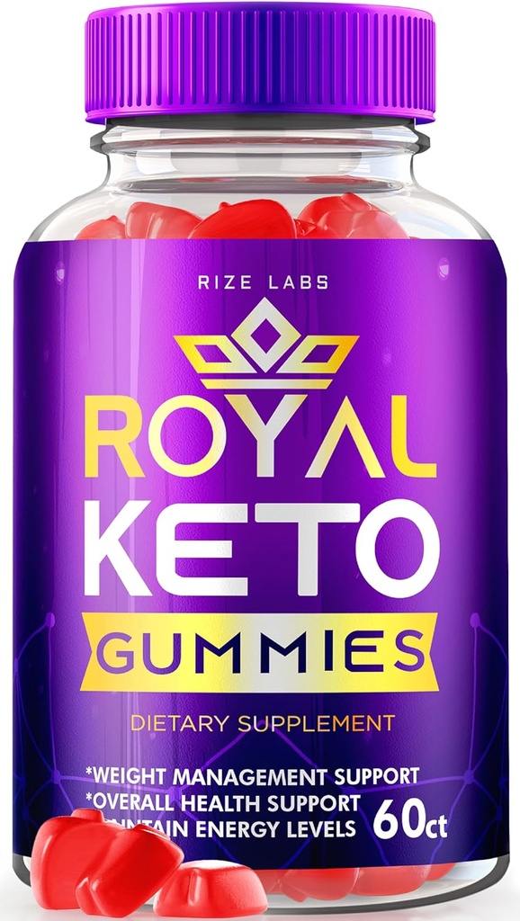 rize labs - Royal Keto Gummies - ACV Organic Support for Belly Fat & Weight Loss Diet, for Men & Women Apple Cider Vinegar Extra Strength Gummies 1000mg (60 Gummies)