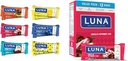 LUNA Bar Variety Pack (12 Count) + Chocolate Peppermint Stick (12 Pack) - Gluten-Free Snack Bars