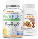 Terraform Nutrition Joint Relief Combo Pack – Vivaflex Plus Turmeric Curcumin with Ginger – Best Supplements for Joint & Knee Relief – 1 Month Supply