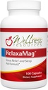 Wellness Resources RelaxaMag - with Magnesium Glycinate for Sleep, Stress, and Relaxation - High Potency 100mg Elemental Magnesium Per Capsule (100 Capsules)
