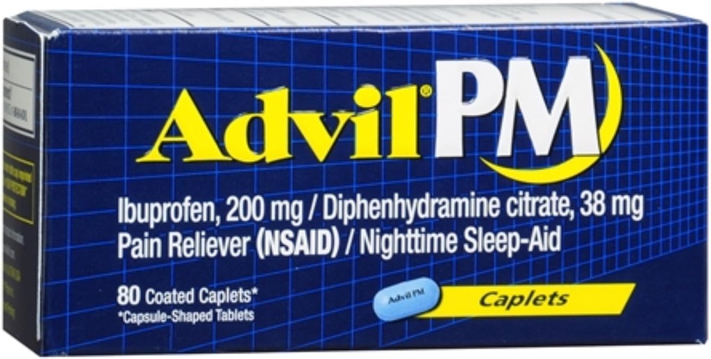 Advil Pm Caplet 80ct Size 80ct