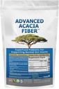 Advanced Acacia Fiber Powder Bundle 2.5 Ibs (40oz) Soluble Fiber Leaky Gut Repair Powder + Organic Use Sodium Bicarbonate Alkaline Supplement for Alkalinity 1LB