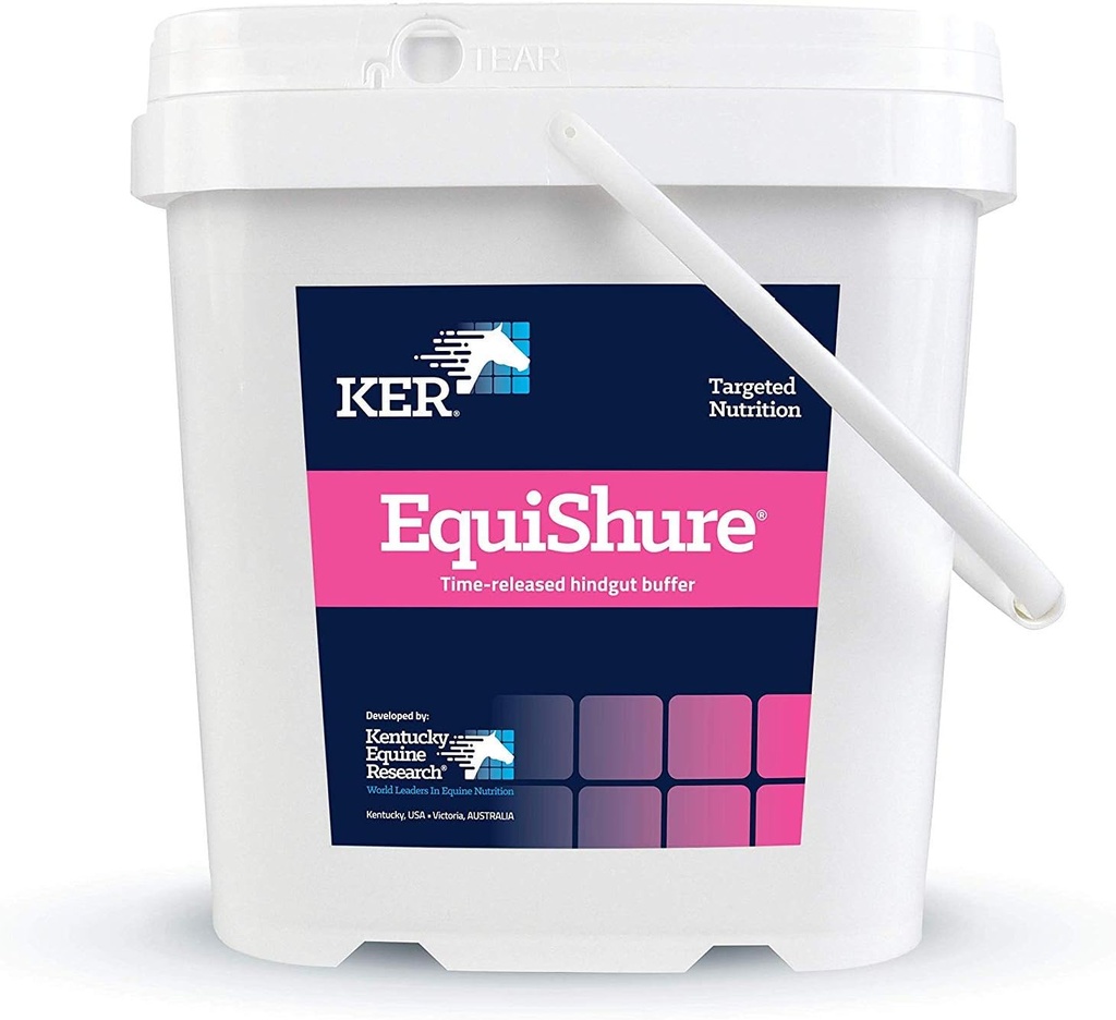 Kentucky Equine Research EquiShure: Time-Release Hindgut Buffer for Horses, 7.2 kg (120 Servings)