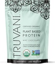 Truvani Vegan Pea Protein Powder | 20g Organic Plant-Based Protein | Keto | Gluten & Dairy Free | Low Carb | No Added Sugar | Mint Chocolate | 20 Servings |