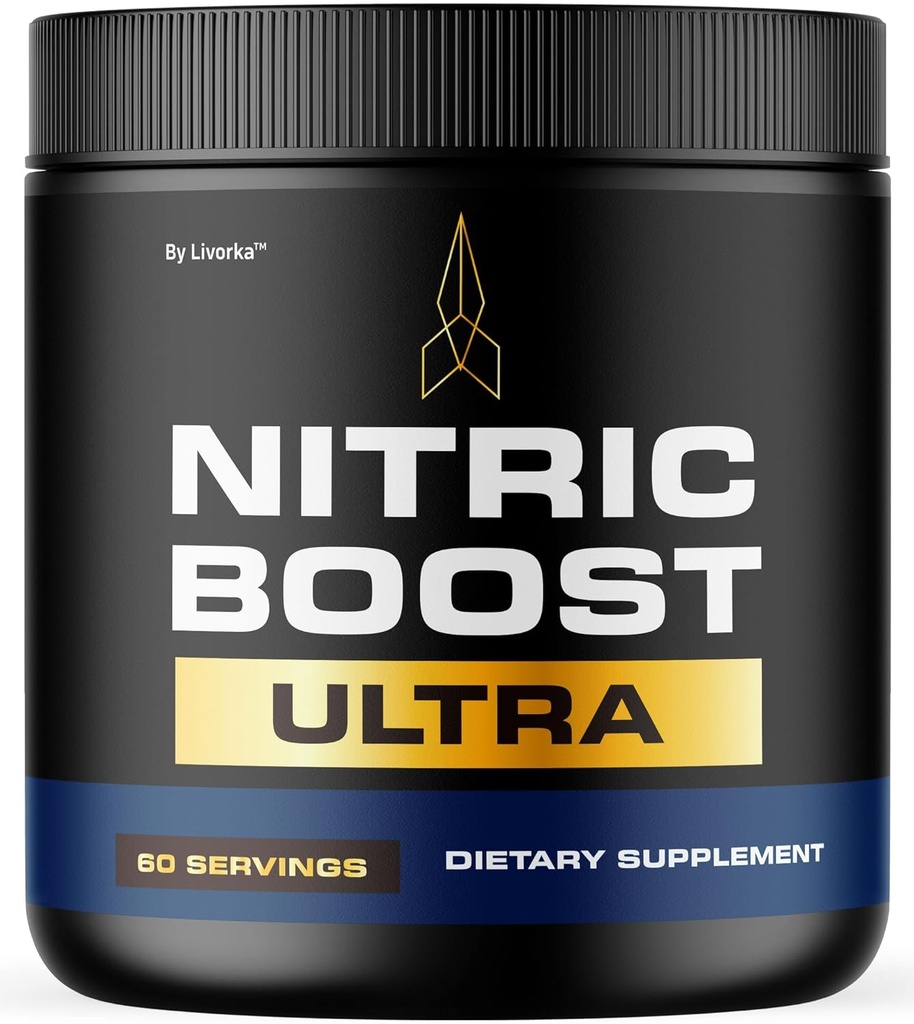 LIVORKA Nitric Boost - Nitric Boost Ultra Purple Powder for Men, NitricBoostUltra Powder, Boost Energy and Support Active Lifestyles, 60 Servings for 1 Month