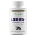 Paradise Herbs Elderberry with Zinc Extract, Supports Body's Natural Defenses, Super Potent, Ultra Pure, Vegan, Non GMO, Gluten Free, 60 Vegetarian Capsules