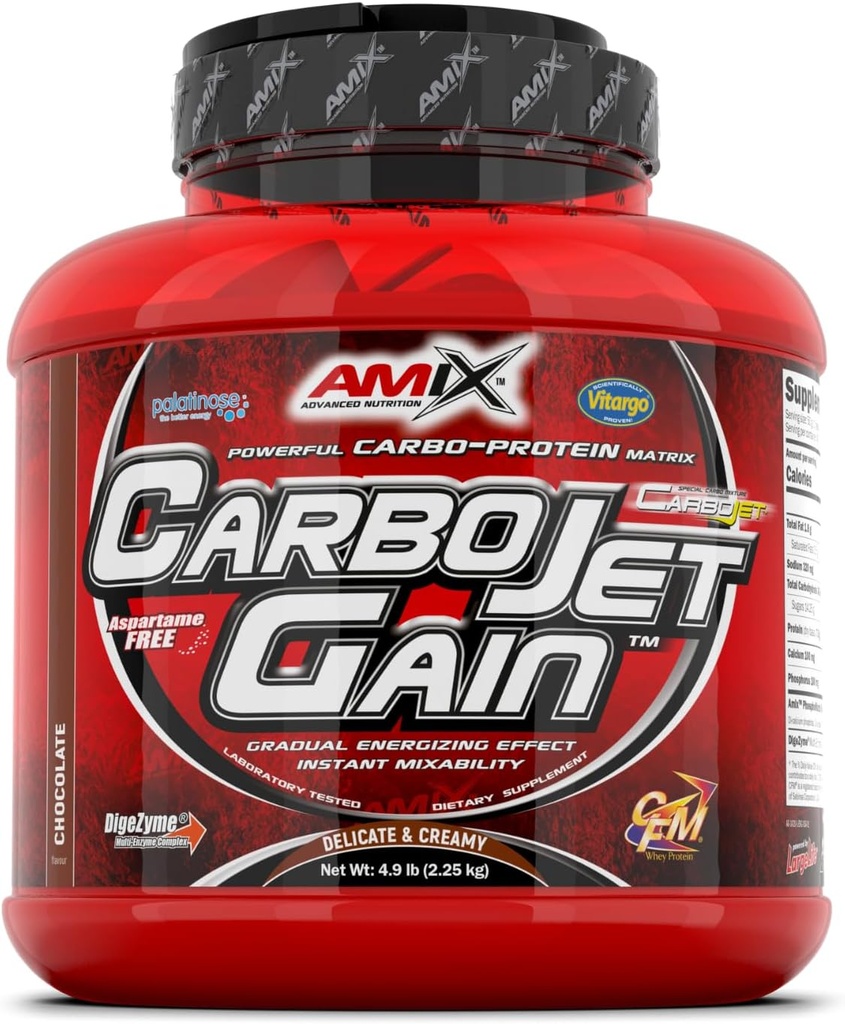Amix CarboJet Gain - 4.96 Pound - Chocolate Flavor