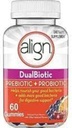 Align Prebiotic + Probiotic Gummies Natural Fruit Flavors - 60 CT, Pack of 3