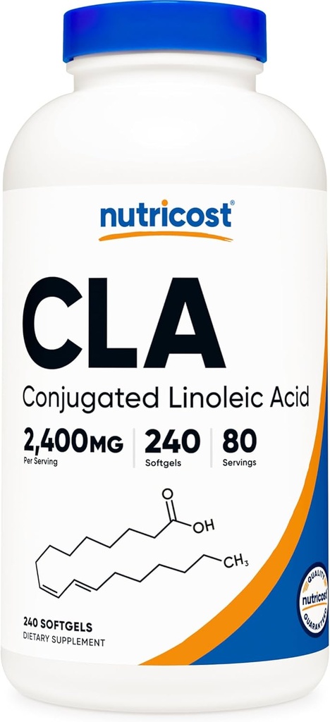 Nutricost CLA (Conjugated Linoleic Acid) 800mg, 240 Softgels