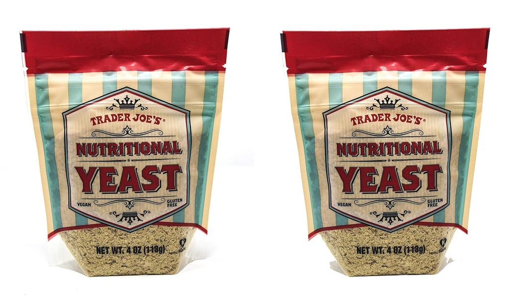 Trader Joe's Nutritional Yeast - Vegan, Gluten-free, 4 Ounce - PACK OF 2