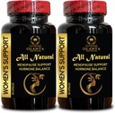 Menopause Support Supplement - Natural Perimenopause Supplements Women, Support with Hot Flashes and Night Sweats, Supports Hormonal Balance, Energy Booster - 2 Bottles 120 Capsules