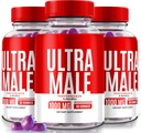 (3 Pack) Ultra Male Gummies, Ultra Male 1000 MG Gummy, Ultra Male Vitamin Gummies, All Natural Supplement to Boost Daily Performance and Overall Health, Official UltraMale Reviews (180 Gummies)
