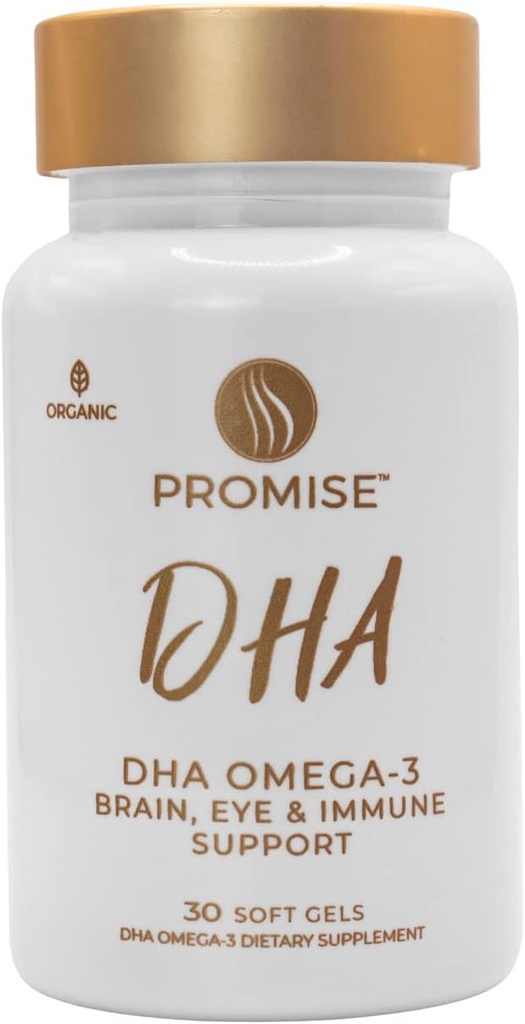 Promise Prenatal DHA - Pharmaceutical Grade Omega-3 DHA (3 Month Supply) Once-Daily Strawberry Flavored softgel with 290 mg of DHA. All Natural Prenatal DHA for Baby's Brain and Eye Development