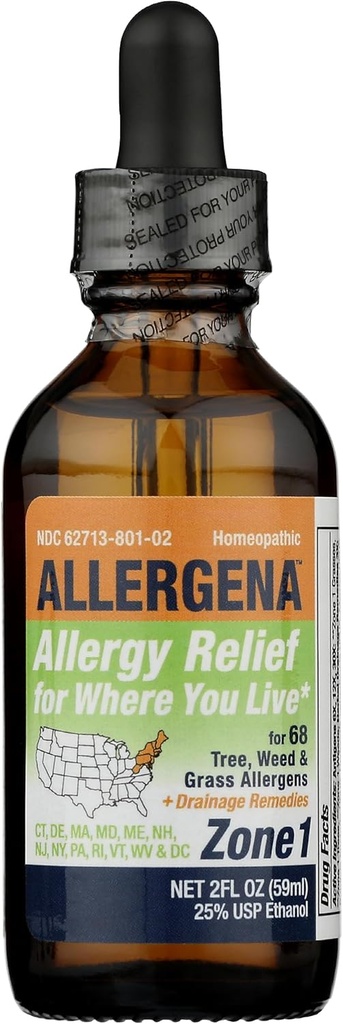 PROGENA - Allergena Zone 1 - Allergy Relief Drops (2 FL Ounce)