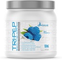 Metabolic Nutrition - TRIPEP - Tri-Peptide Branch Chain Amino Acid, BCAA Powder, Pre Intra Post Workout Supplement, Blue Raspberry, 400 Grams (40 Servings)