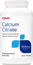 GNC Calcium Citrate 1000mg, Essential for Building Strong Bones, 180 Vegetarian Caplets