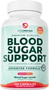 PurePremium Normal Blood Sugar Support Supplement - 20 Active Ingredients Complex to Support Blood Sugar Levels Already in The Normal Range - with Cinnamon, Bitter Melon, Chromium, Mulberry - 120ct