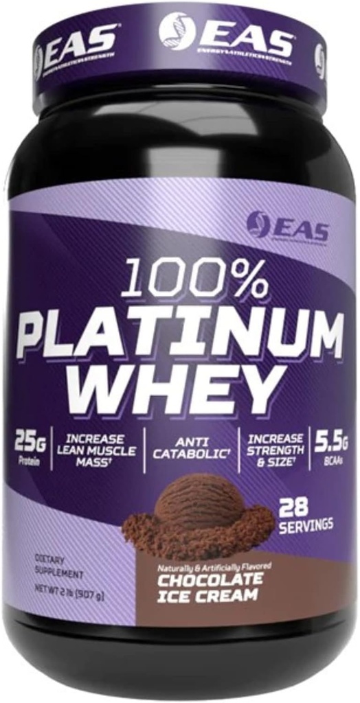 Experimental and Applied Sciences 100% Platinum | 3 Ultra-Platinum Whey Proteins | Increase Size & Strength | 25g Protein, 5.5g BCAAs | 2 Pound (Chocolate Ice Cream)