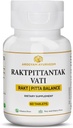 Dr. Pushp's AROGYAM AYURVEDM RAKATPITTANTAK VATI for Pitta Balance, Blood Purifier- Pack of 60 Tablets