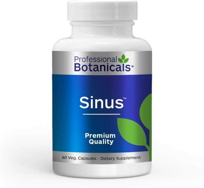 Professional Botanicals Sinus – Natural Herbal Allergy Relief Supplement – 60 Vegetarian Capsule