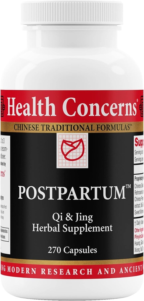 Health Concerns Postpartum – Recovery Support & Women's Hormonal Balance – Uterine Cleansing – Chinese Herbal Supplement for After Childbirth, Miscarriage or Surgery – 270 Capsules