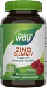 Nature's Way Zinc Gummies, Adult & Kids 9+ Immune Support Gummies*, 100% Daily Value per Serving, Mixed Berry Flavor, 120 Chews