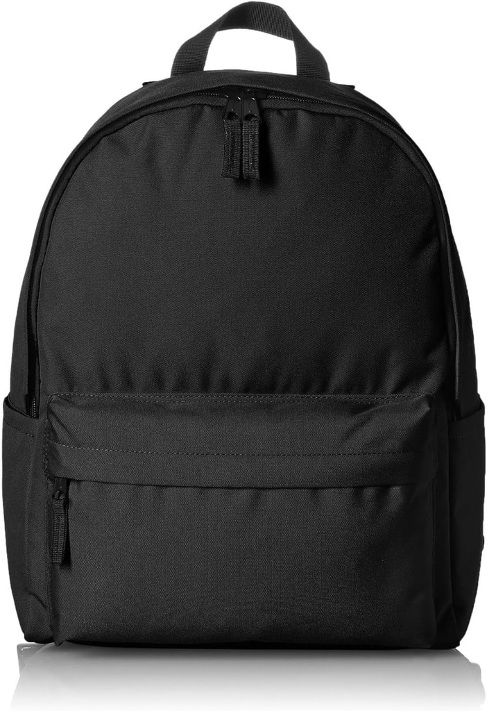   Basics Backpack for School, Study, Travel, Durable Classic Design, Book Bag, Black