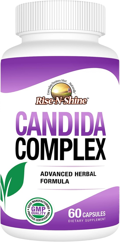 Rise-N-Shine Candida Support Supplement -60 Capsules