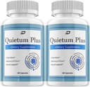 Quietum Plus Brain Supplement Capsules – All-Natural Maximum Strength Formula for Enhanced Memory and Focus Pills, QuietumPlus Support and Reviews (2 Pack – 120 Capsules)