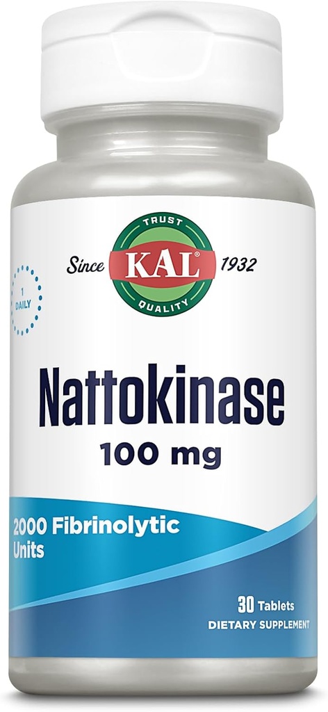 Kal 100 Mg Nattokinase Tablets, 30 Count