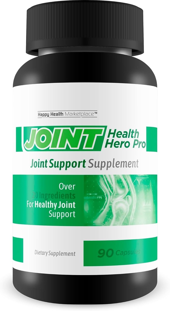 Joint Health Hero Pro - Our Best Joint & Bone Support Supplement - Turmeric - Vitamin D - Vitamin C - for Knees, HIPS, Hands, Feet, Back, Neck, and More - Our Best Vitamin D Formula