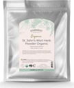 Starwest Botanicals Organic St. John's Wort Powder - Dried Herb for Tea, Made from St. John's Wort Flower, Supports Relaxation, Certified Kosher, Non-GMO - Bulk 1 lb Bag