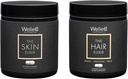 WelleCo, The Skin Elixir + The Hair Elixir, Vegan Beauty Supplements Bundle, Promotes Hair Growth & Reduces Breakage, Supports Healthy Skin & Collagen Formation, 60 Capsules Each