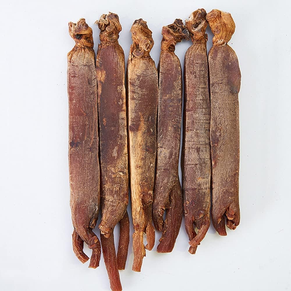 Red Korean Ginseng 15 Years Premium Red Korean Ginseng Dried Root,Korean Ginseng Tea Korean Ginseng Root,Sugar Free,Korean Ginseng Stick (100 Grams /0.22 lbs)