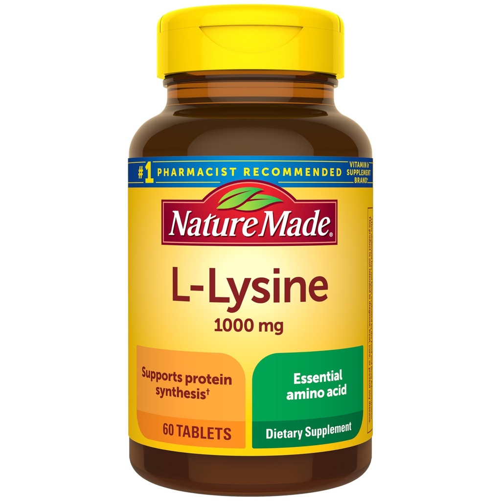 Nature Made L-Lysine 1000 mg 60 Tablets