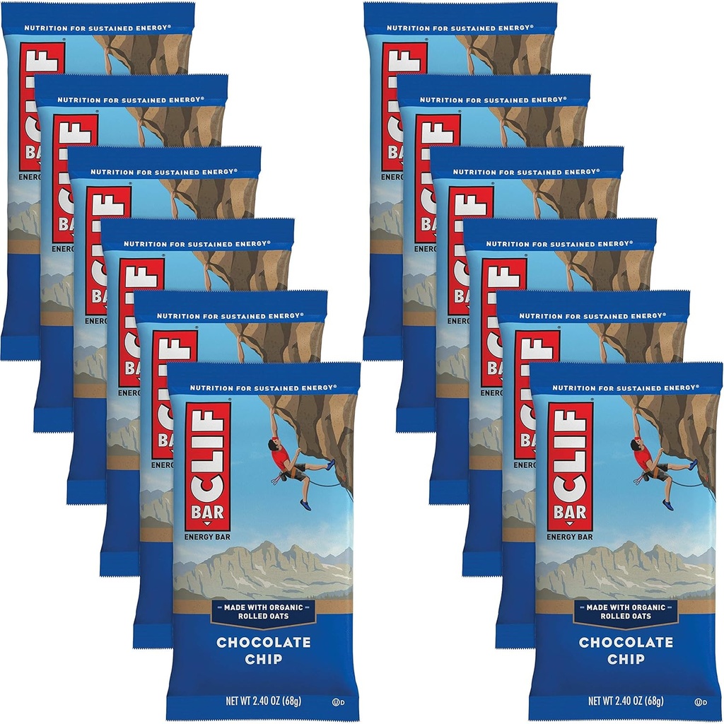 Clif Bar Cool Mint Chocolate 70% Organic (12x2.4oz)