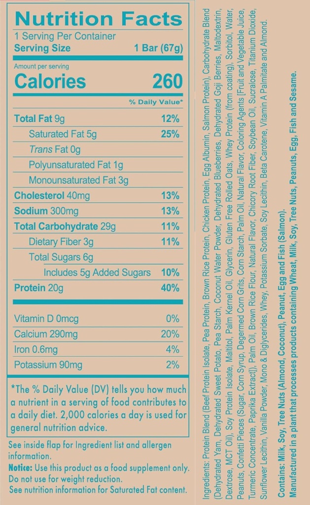 REDCON1 MRE Bar, Sprinkled Donut, 20g Whole Food Protein Bar with MCT Oil - Easy to Digest, Delicious Meal Replacement Bar - Anytime Protein Snack, Post or Pre Workout Bars (4 Bars)
