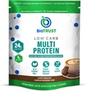 BioTrust Low Carb Protein Powder – Delicious Whey & Casein Blend from Grass-Fed Hormone Free Cows – Non GMO, Gluten Free (Cafe Mocha)