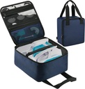 Beautyflier Nose Cleaner Storage Bag, Travel Safety Case for Navage Nasal Irrigation System, Countertop Caddy Portable Neti Pot Carrying Case, Protective Nose Cleaner Bag with Handle Strap (Bag Only)
