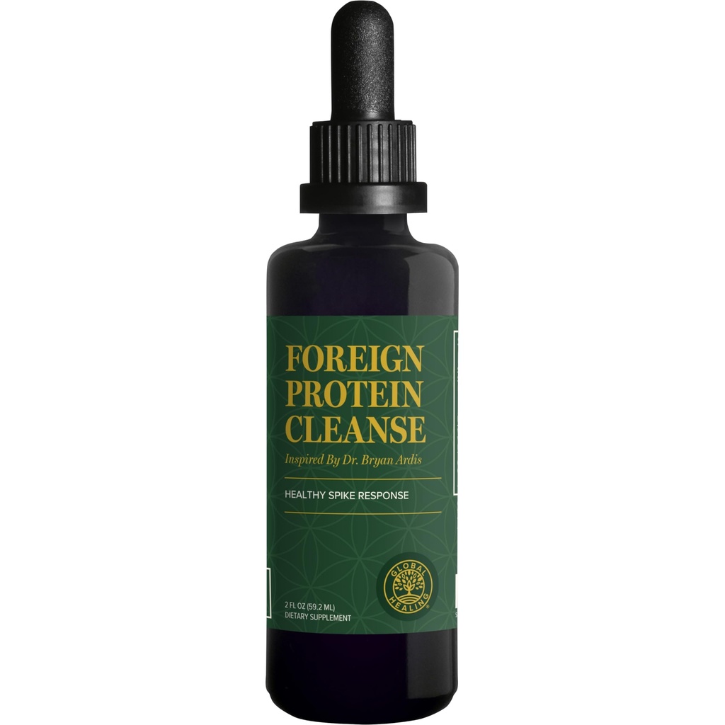 Global Healing Center - Foreign Protein Cleanse (Spike Protein Detox) - Support Formula with Wormwood - Helps Detox for Immune Support - 2 Fl Oz