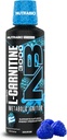 NutraBio – L-Carnitine Liquid Shots – 3000mg, (Blue Razz) – 10mg of Vitamin B-5 – Zero Carbs & Sugars – Energy Production – Muscle Recovery