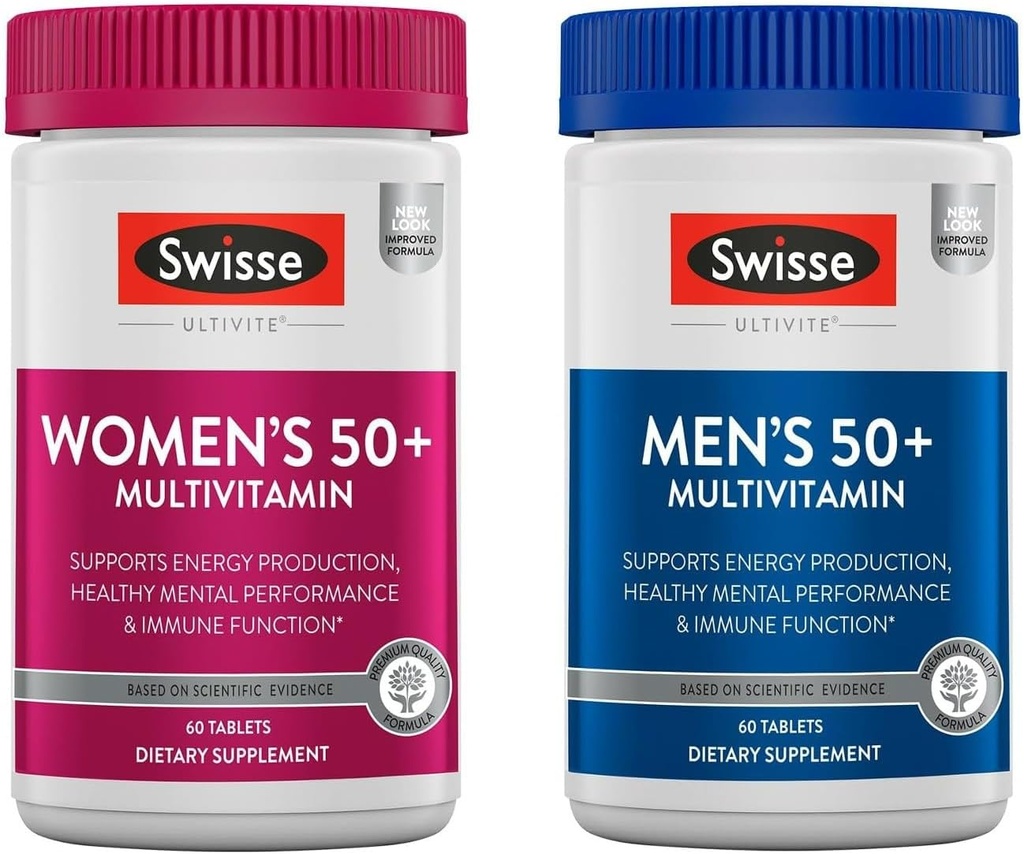Swisse Daily Multivitamin for Men & Women 50 and Over Combo