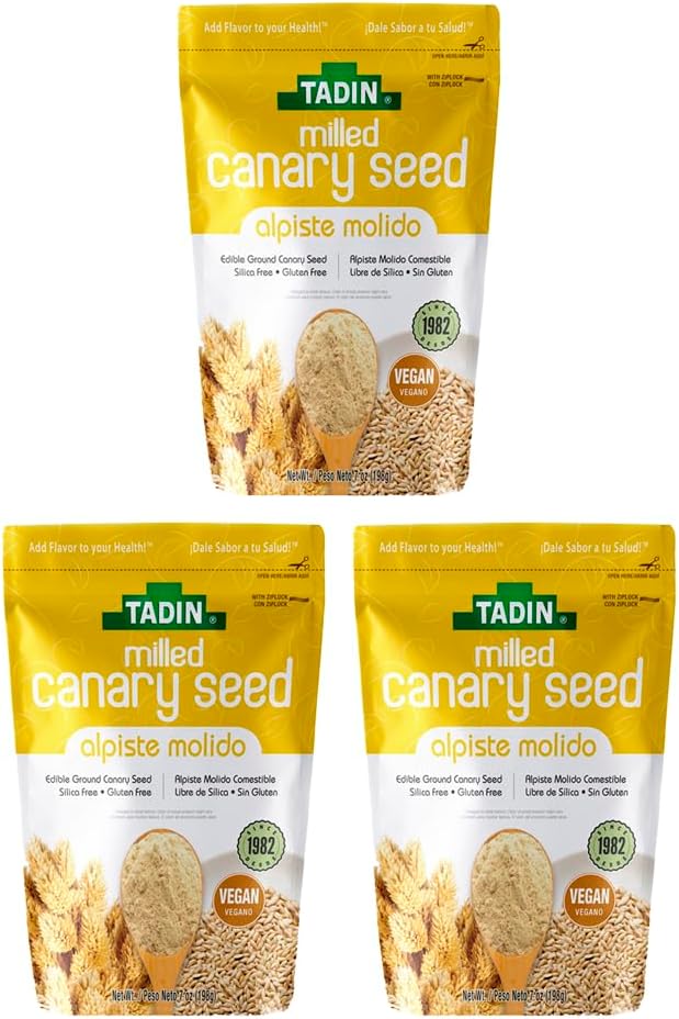 Ground Canary Seed 100% Natural Dietary Supplement for Human Consumption (3 P...