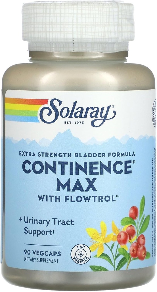 SOLARAY Continence Max w/Flowtrol, Veg Cap (Carton) | 90ct
