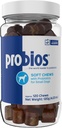 Probios for Dogs Soft Chews, Probiotics for Dogs, Daily Supplement for Gut Health, Digestion & Immune Support, Small Breeds, 4.23oz